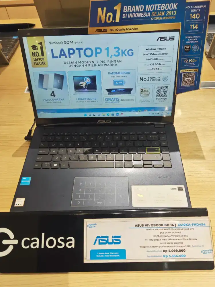 ASUS E410KA-FHD454 N4500 14'' UMA WIN 11 STAR BLACK