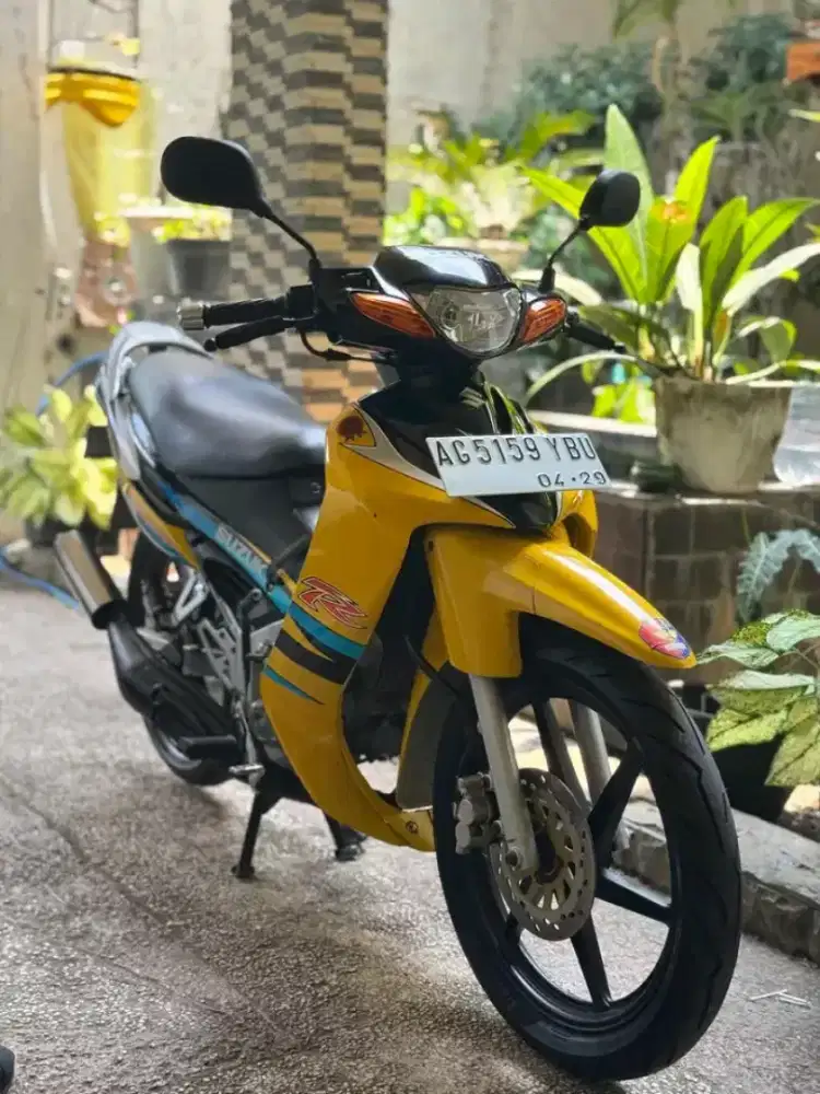 satria 2004 asli kuning ori lengkap hidup