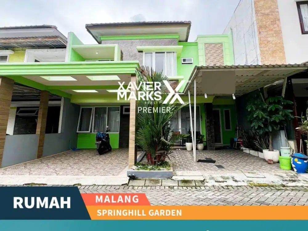 Harga BU Dijual Rumah 2 Lantai di Springhill Garden Sawojajar Malang