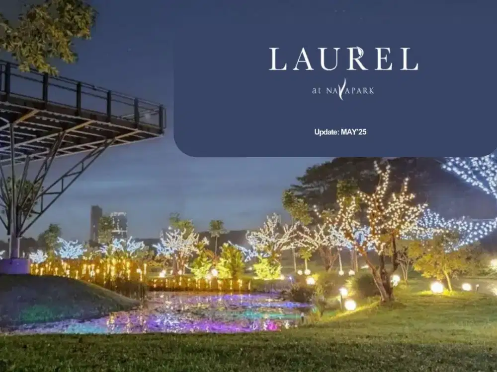 Laurel at NavaPark BSD City. Unit LN 2/9 (Posisi Sudut). Diskon KPR Express 3%. Harga Final Rp 20,9 Miliar. Lokasi Premium Dekat Botanic Park.