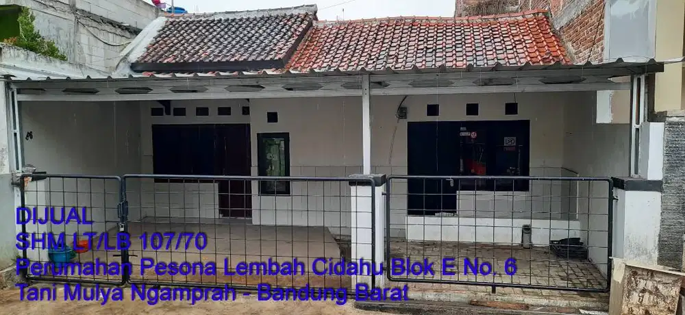 Dijual Rumah Tinggal Siap Huni, 10 menit dari Alun alun Cimahi