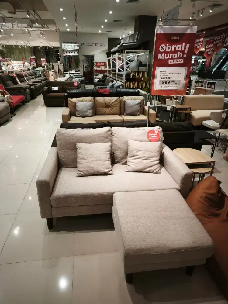 Sofa L 2 Seater Murah