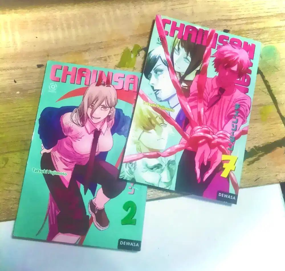 JUAL KOMIK PRE-LOVED (BEKAS) CHAINSAWMAN VOL 2-7 TATSUKI FUJIMOTO