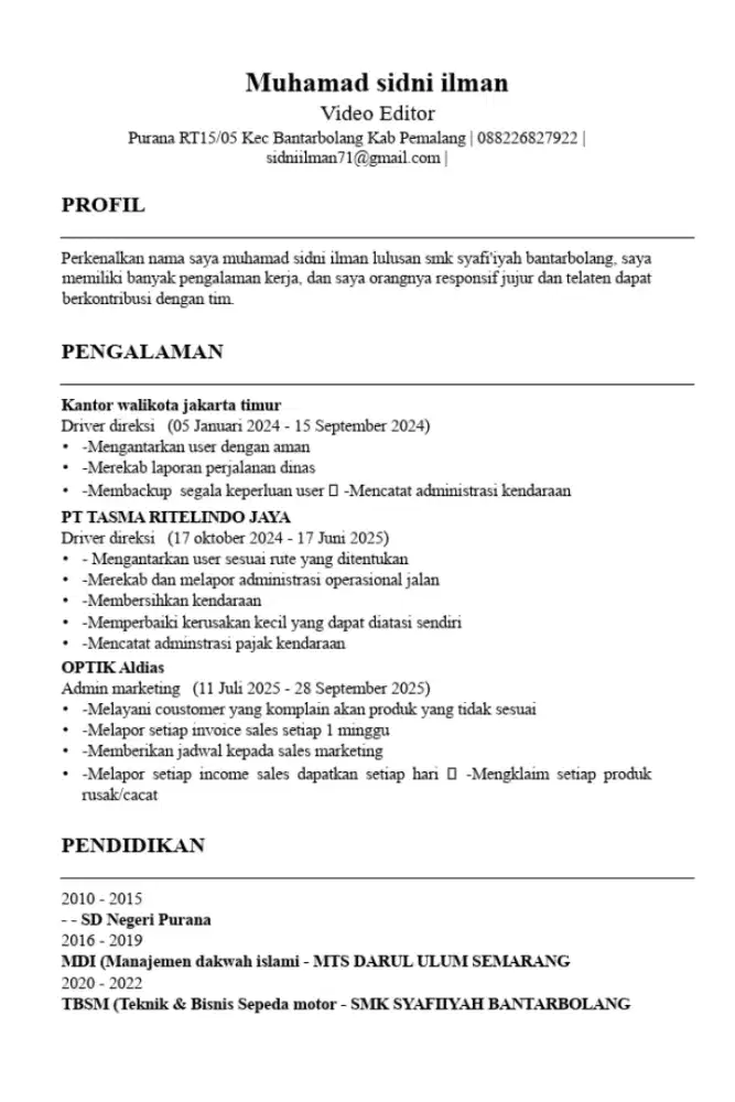 Cari Pekerjaan apa saja yang penting halal