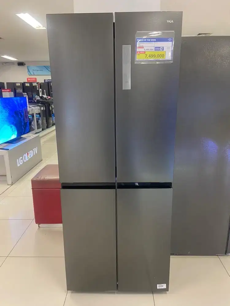 Tcl sbs 4pintu silver