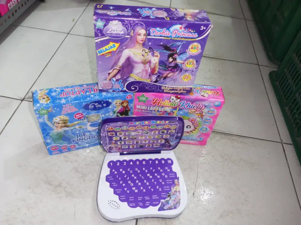 Mainan Anak Laptop Belajar Baterai