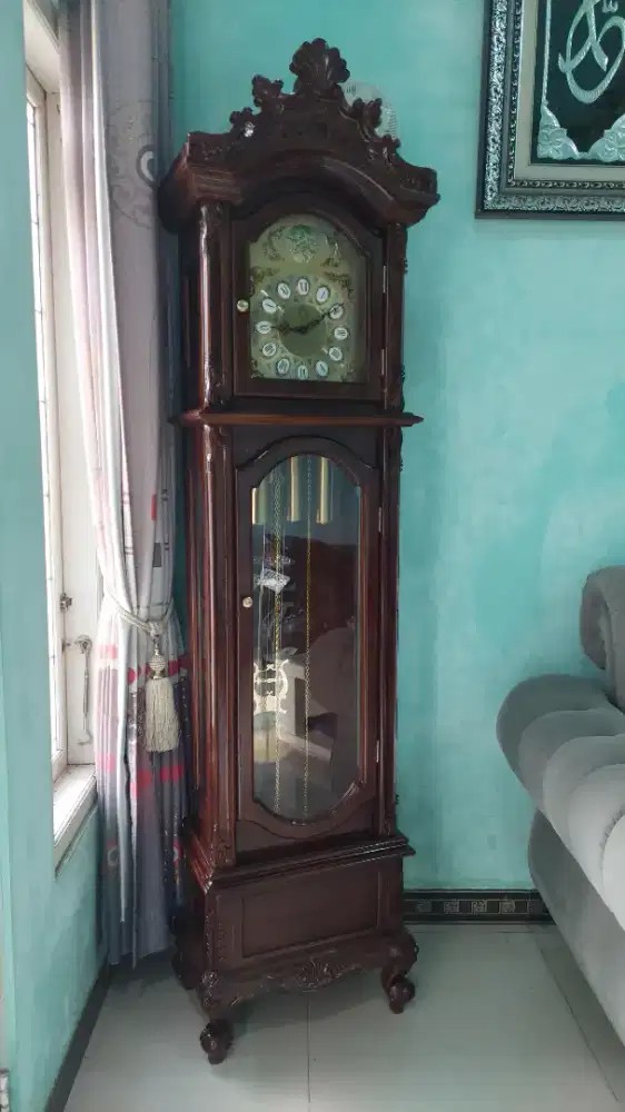 Jam lemari antik germany tiga bandul