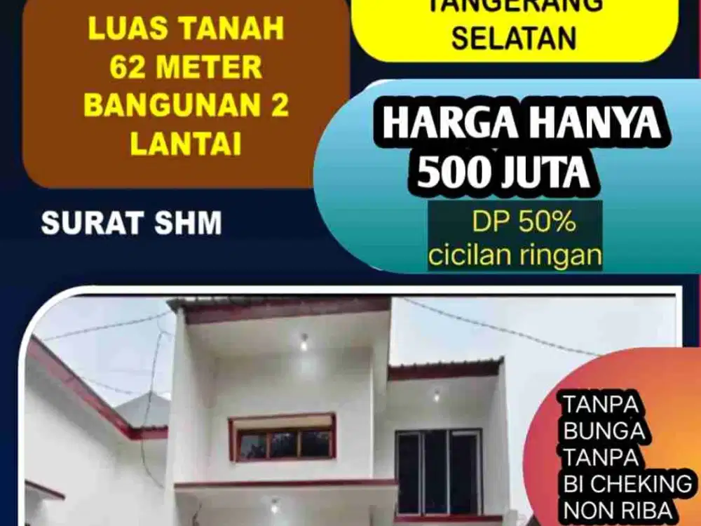 rumah dan kavling murah area bintaro / pondok aren  tangerang selatan akses mobil