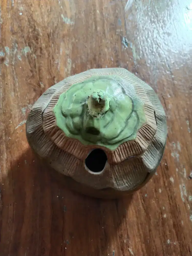 Jual murah keramik miniatur kelapa ijo