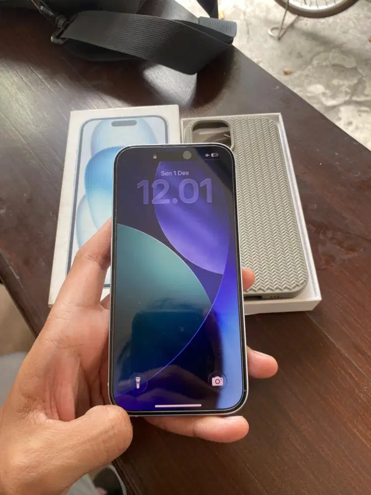 Iphone 15/128 gb Ibox Biru Mulus Pol