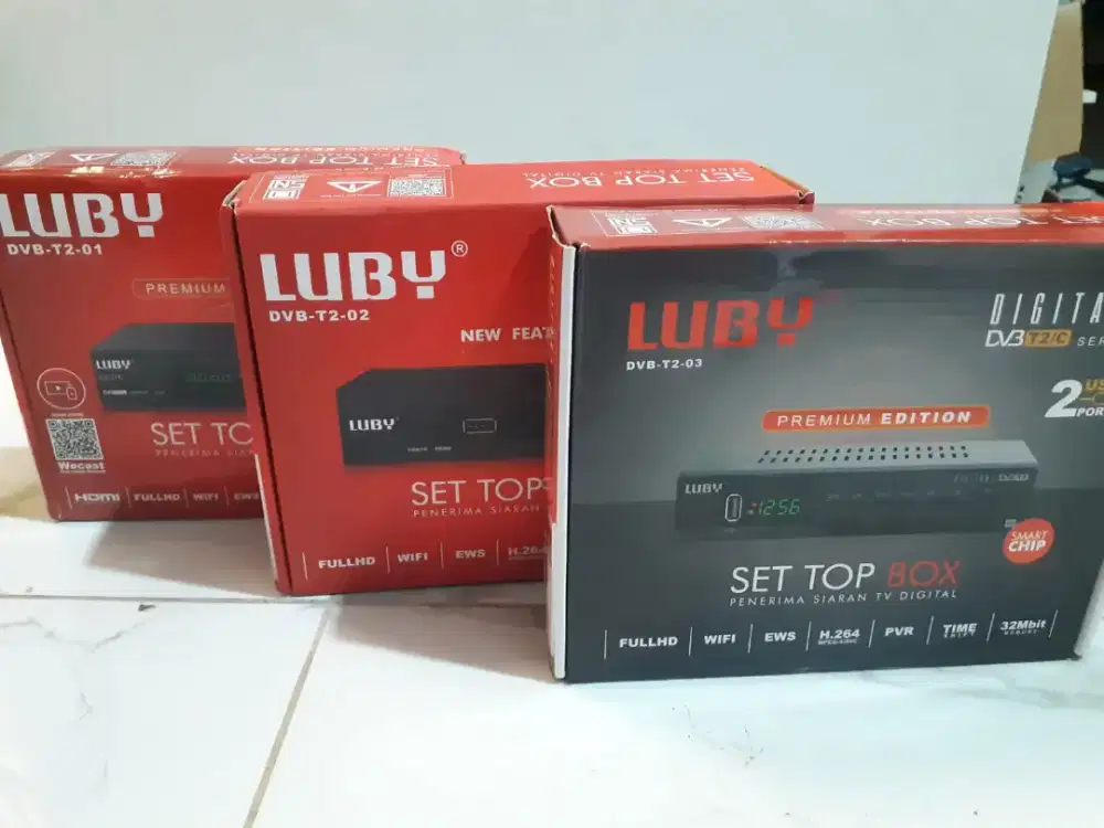 Stb / set top box luby T2-01 dan luby T2-02  harga sama