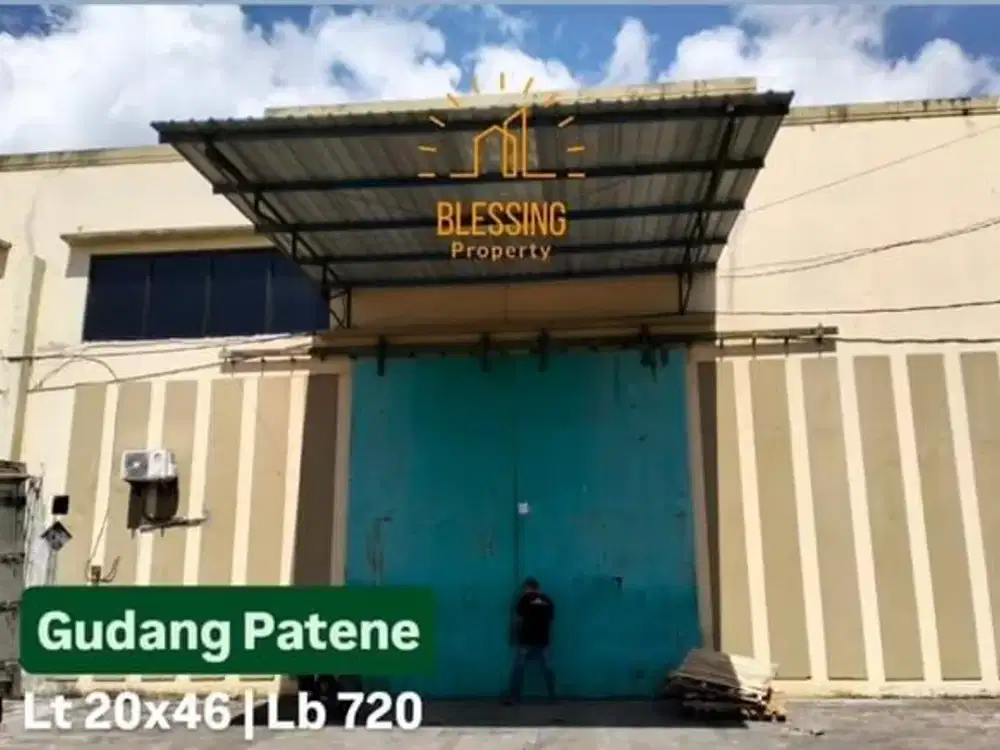 Gudang patene luas dan strategis di kawasan pergudangan makassar