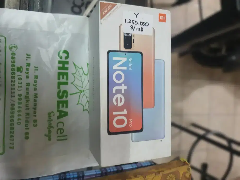 Murah hp xiaomi Redmi Note 10 pro 8/128 lkp, bs TT