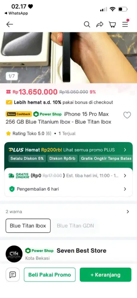 iPhone 15 Pro Max 256 GB