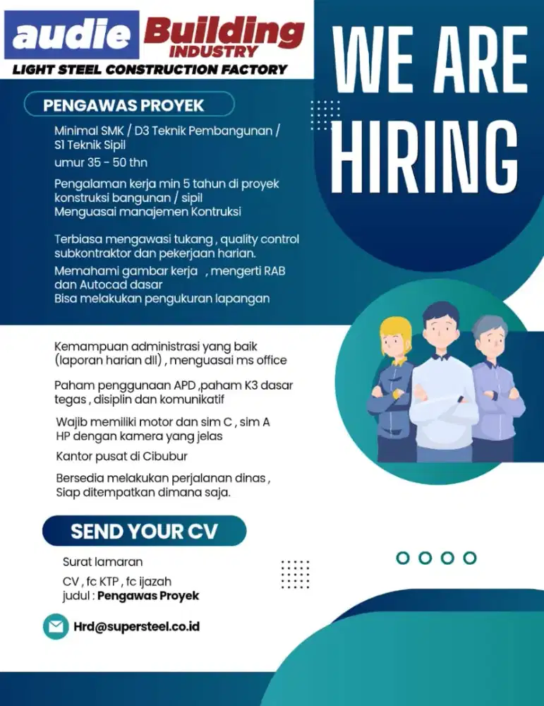Loker Pengawas Proyek