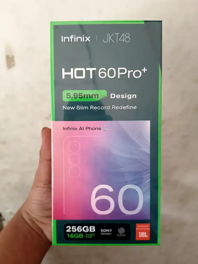 New infinix hot 60pro+ 8/256 garansi resmi