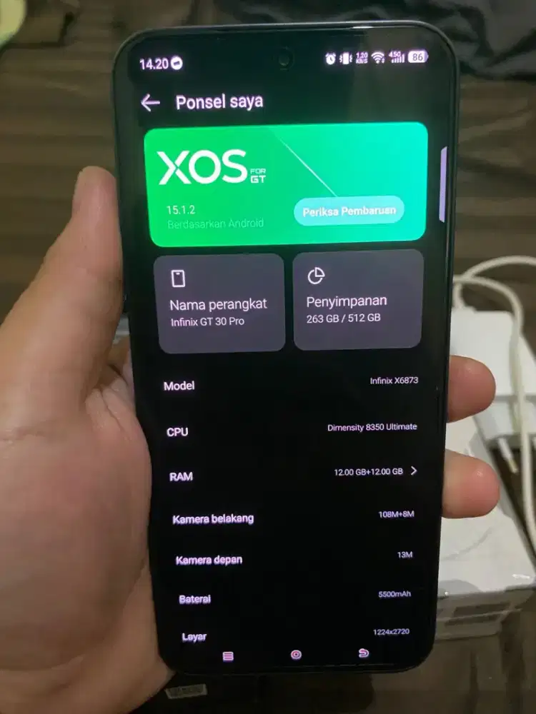 Infinix GT 30pro 12/512gb Fullset