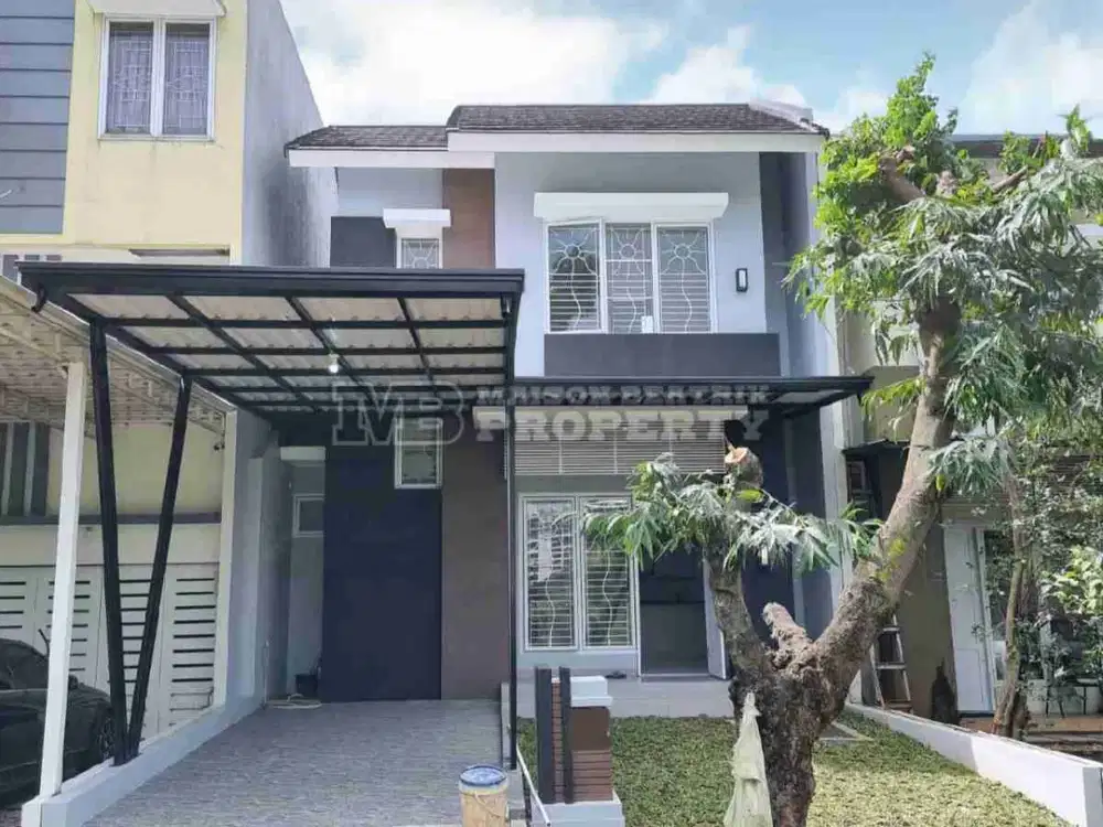 DIJUAL RUMAH 2LANTAI SIAP HUNI DEKAT DG JALAN UTAMA, JOR DAN STASIUN RAWABUNTU, DELATINOS BSD
