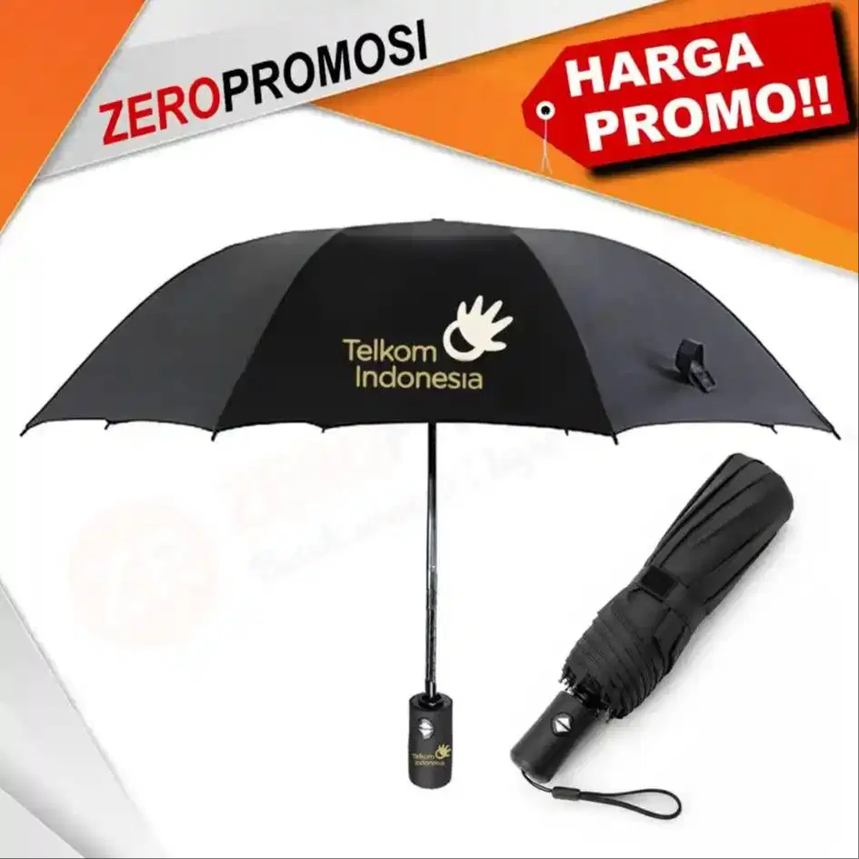Payung Lipat 3 Promosi - Otomatis Anti UV UML303