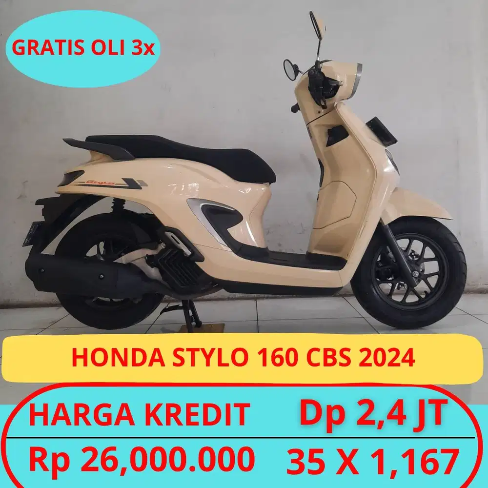 HONDA STYLO 160 CBS 2024 DP HANYA 2,4 JUTA GUYSSS