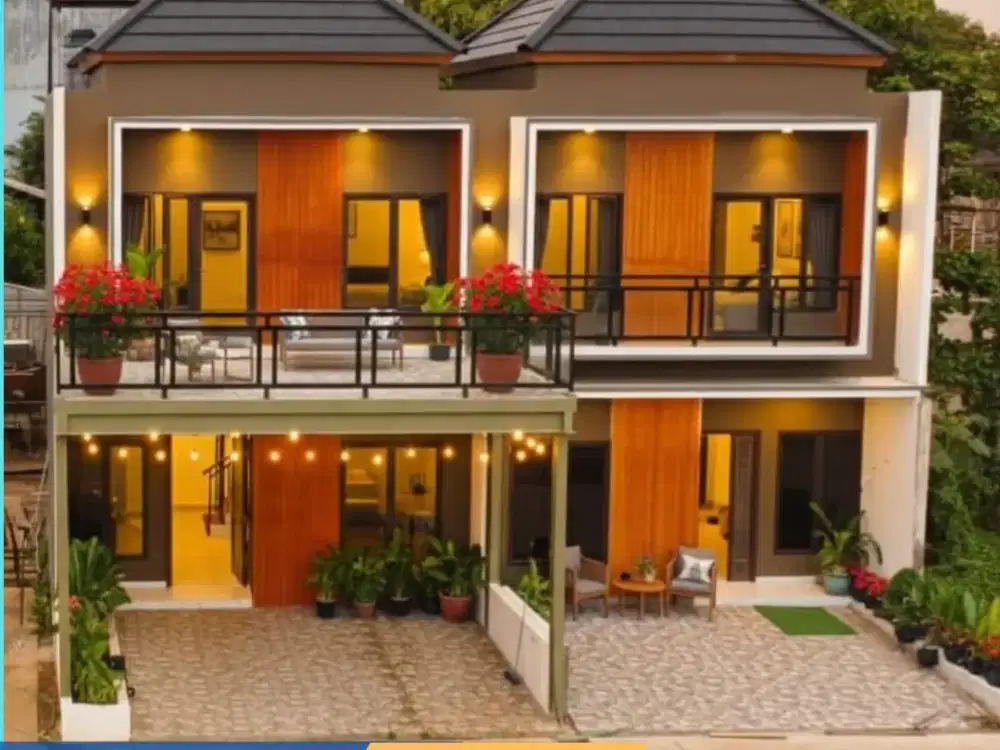 Rumah mewah 2lantai pinggir jalan raya ready stok di Jatiwarna