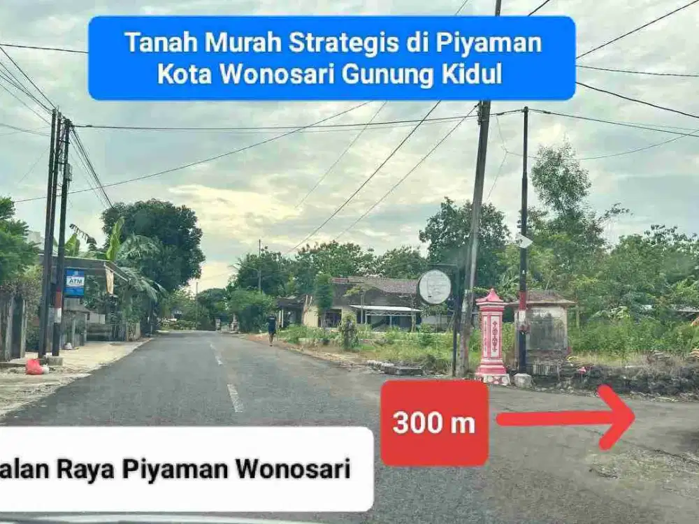 Tanah Dijual Pekarangan Murah Strategis Di Pusat Kota Wonosari Gunungkidul Yogyakarta