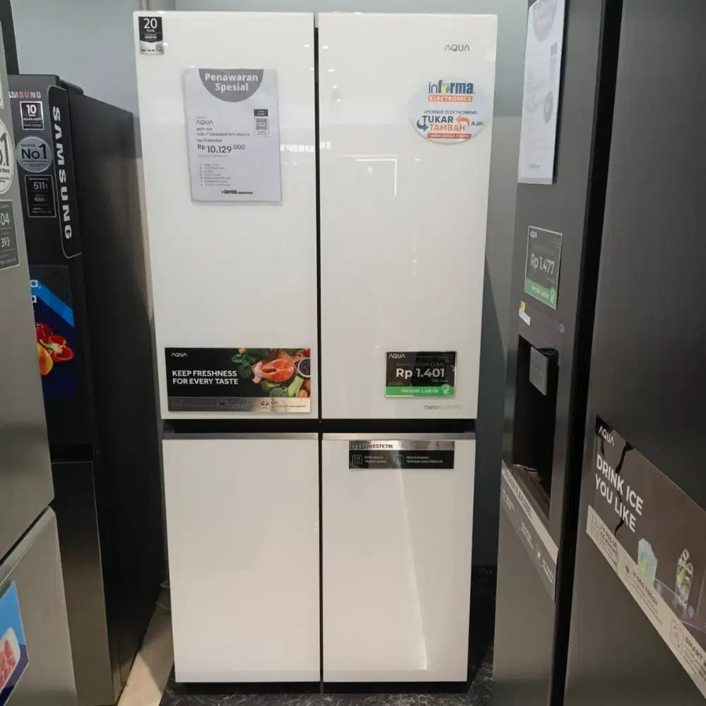 AQUA REFF SXS AQR-TTD546RBG(WT) 456LTR