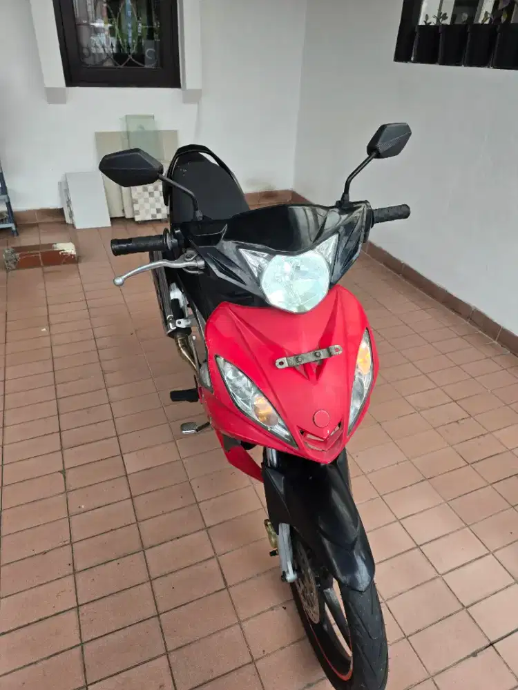 Jupiter MX 2006 warna merah mesin restorasi 150cc