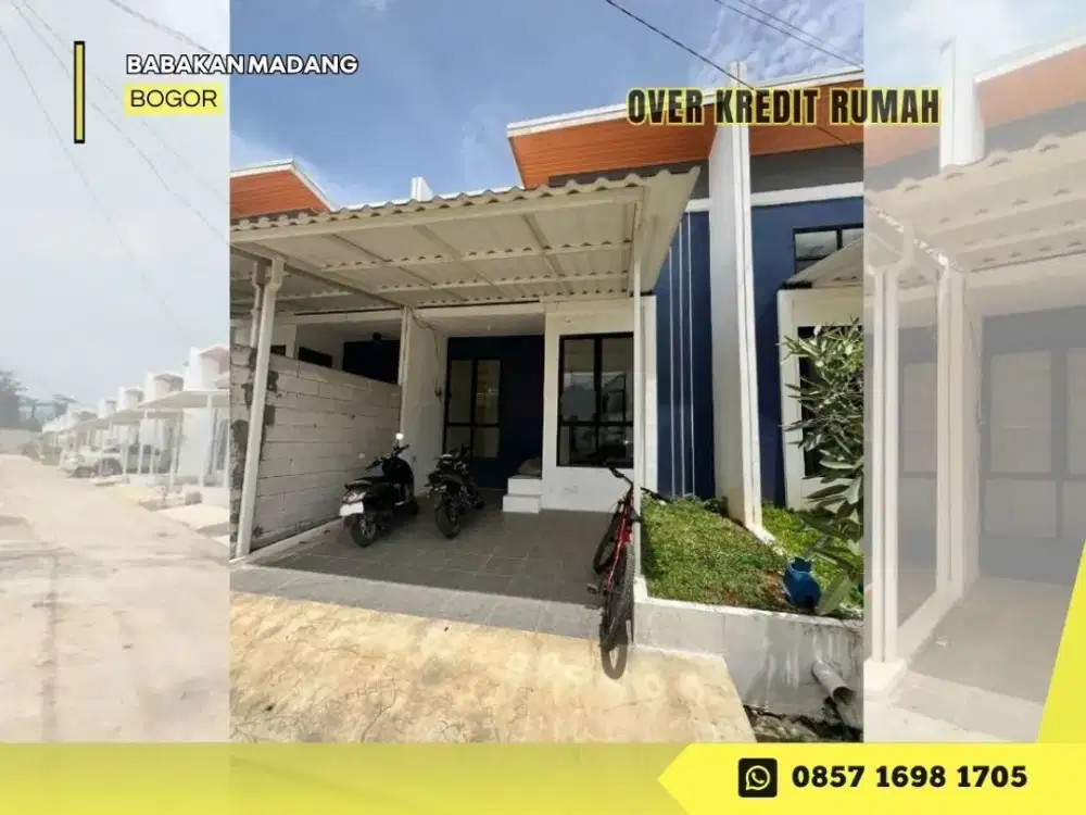 Jual Over Kredit Rmh 85JT ccln flat dkt Tol di Sentul Indah Residence 2
