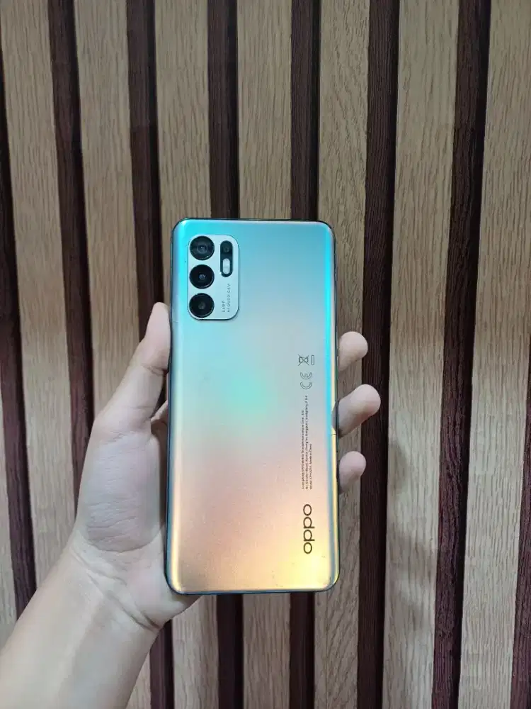 Oppo Reno 6 4G Aurora 8/128 | NFC | Unit Only Ori Resmi