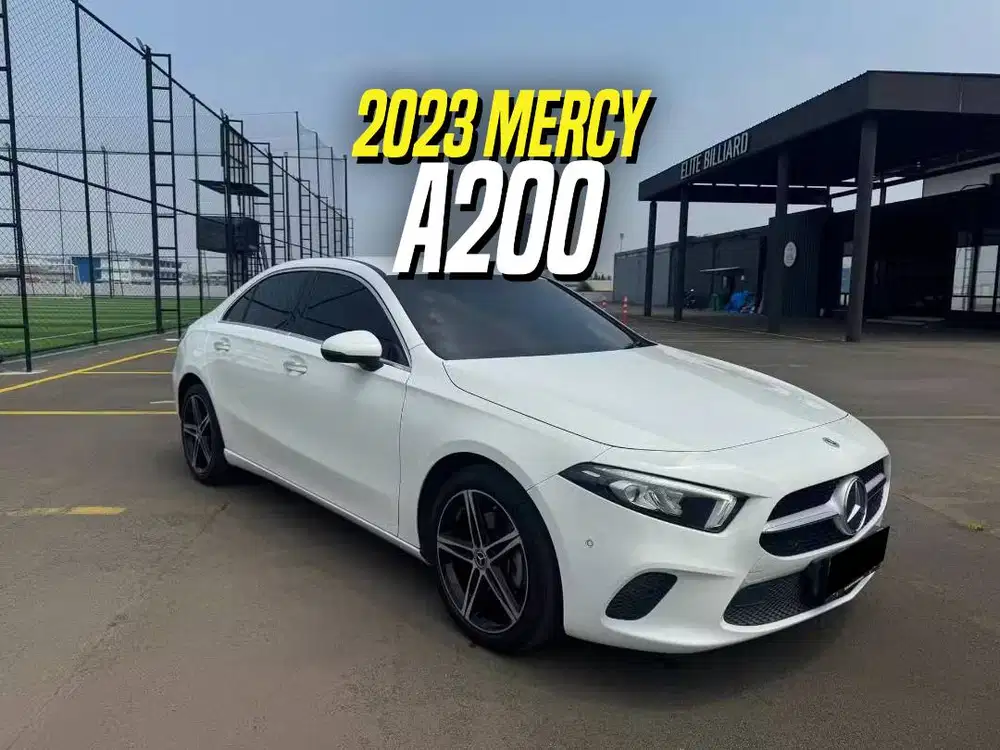 Mercedes Benz A200 2023 White on Black Putih Mercy A 200