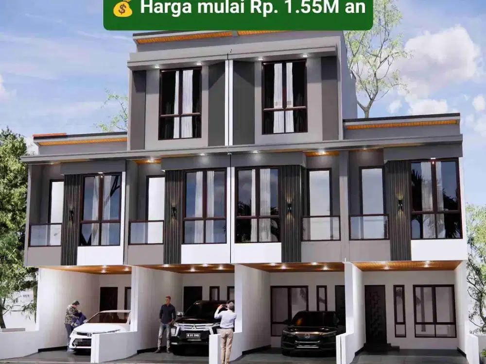 rumah baru cluster batu tulis SHM 2lantai jakarta pusat