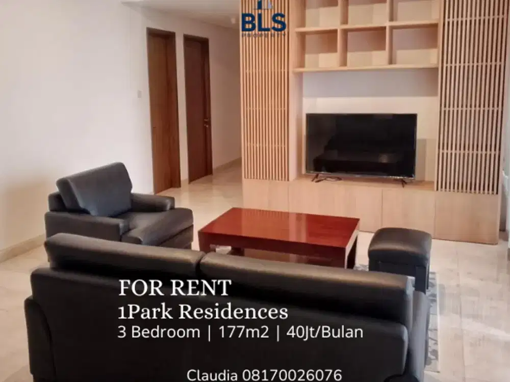 FOR RENT Apartment 1Park Residences 3BR