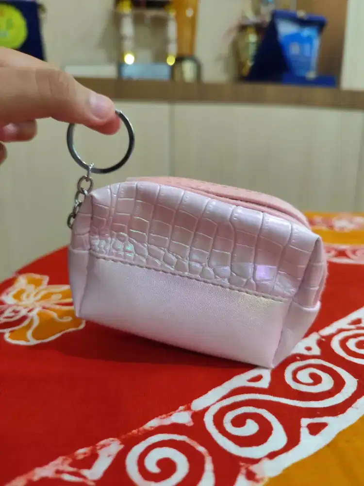 DOMPET WANITA PINK GLOSSY CUTE
