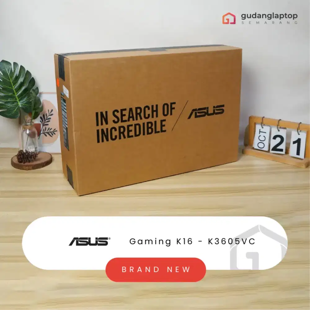 NEW ASUS Gaming K16 - K3605VC
INTEL Core i5 - 13420H 8GB/512GB RTX3050