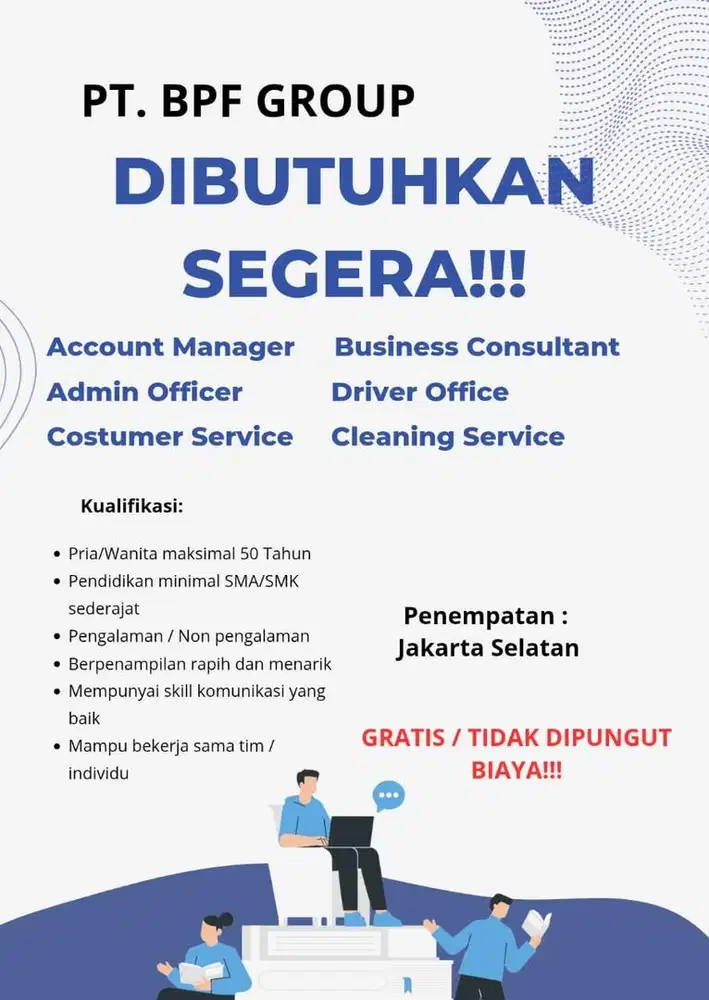 DIBUTUHKAN SECEPATNYA