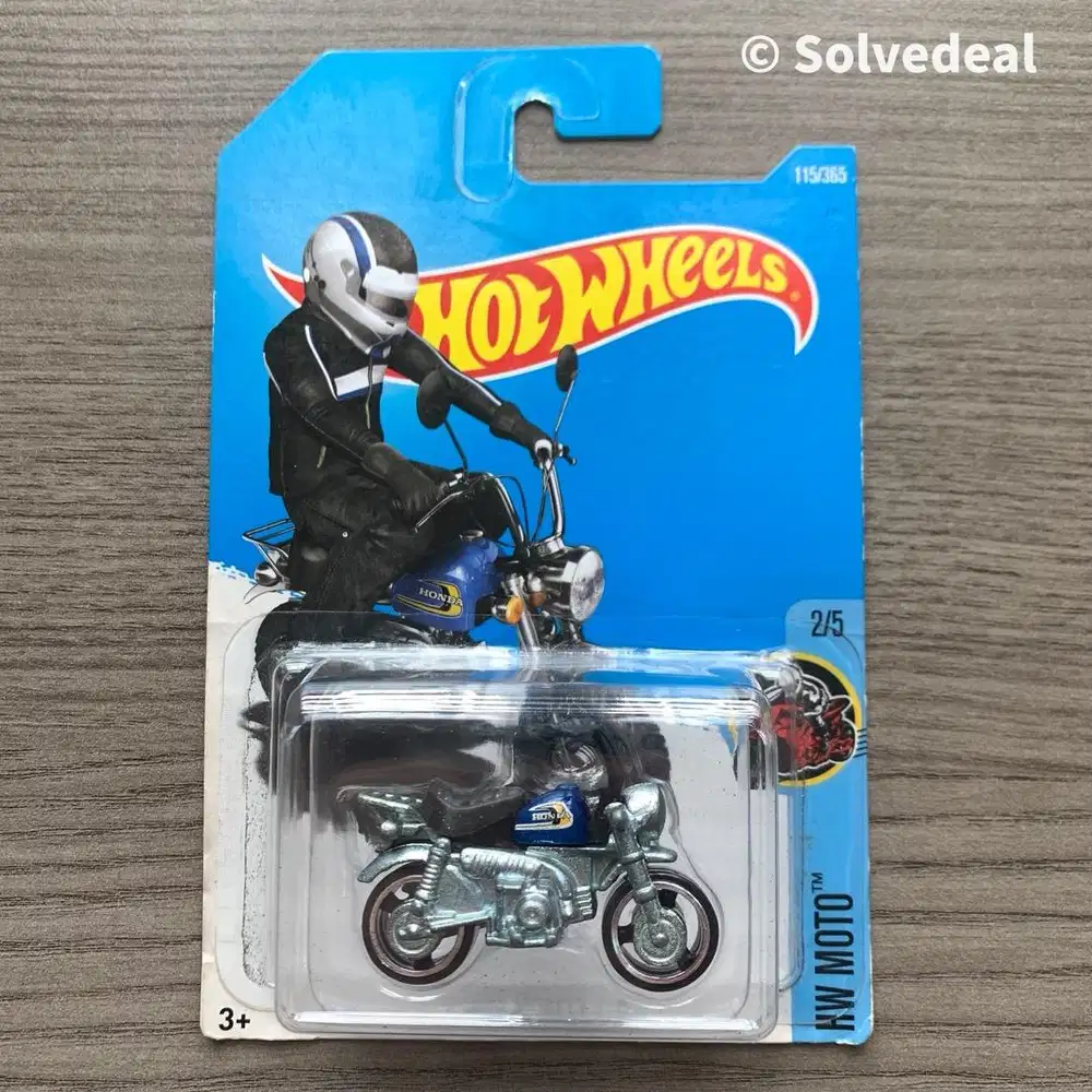 Hot Wheels Honda Monkey Z50 2017 Biru