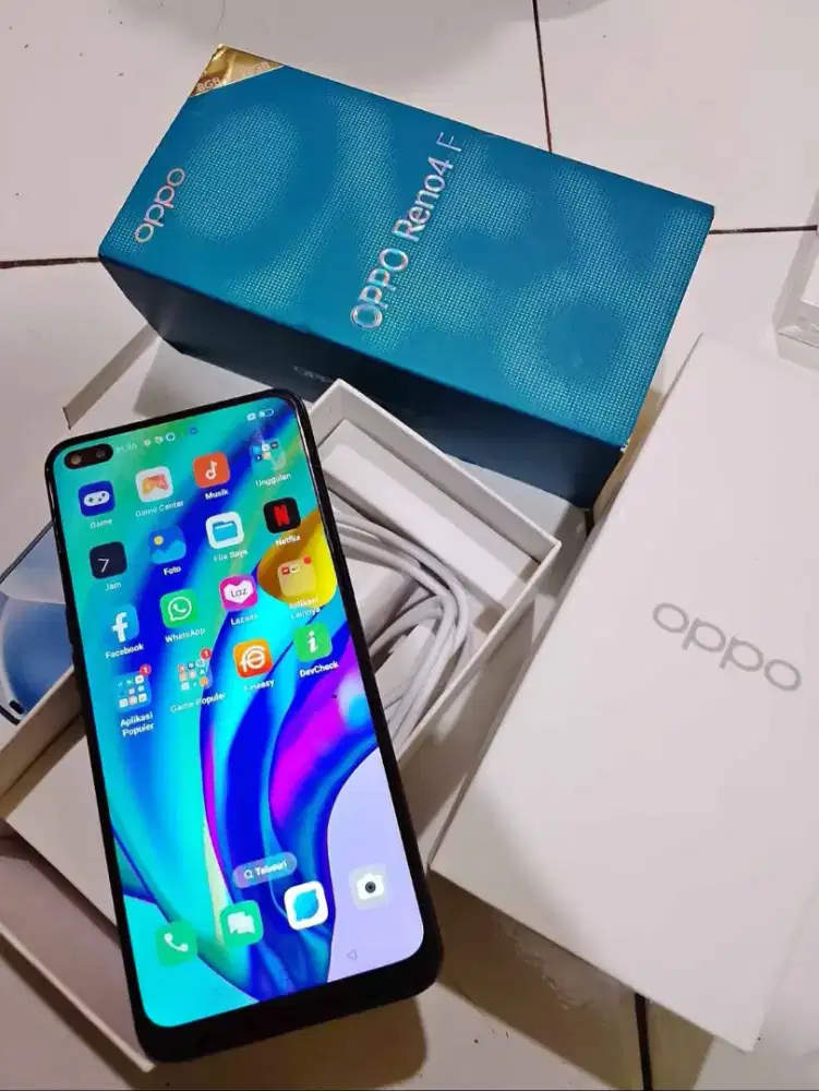OPPO RENO 4F FULLSET LIKE NEW