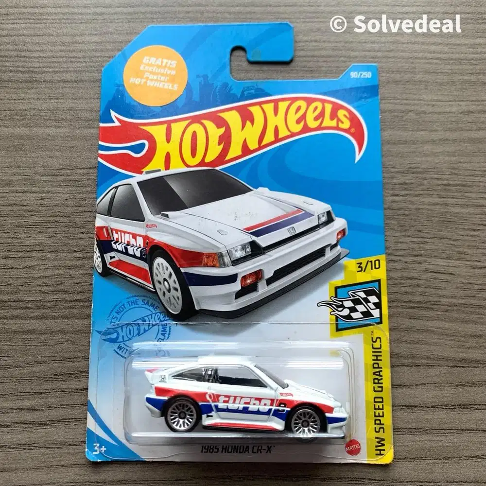 Hot Wheels 1985 Honda CR-X 2021 Putih