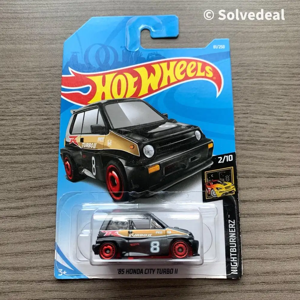 Hot Wheels 85 Honda City Turbo II 2019 Hitam