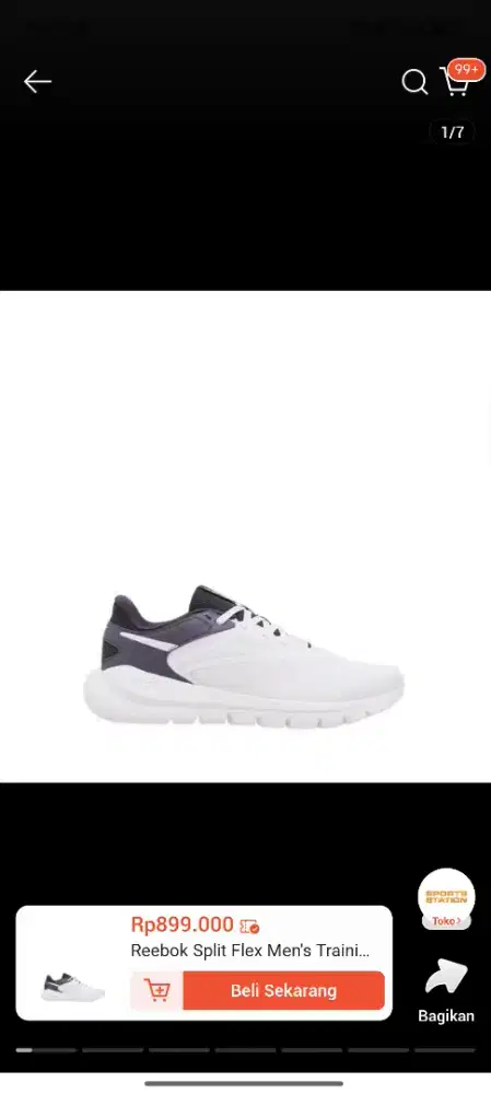 Sepatu Reebok split flex Training shoes size 45