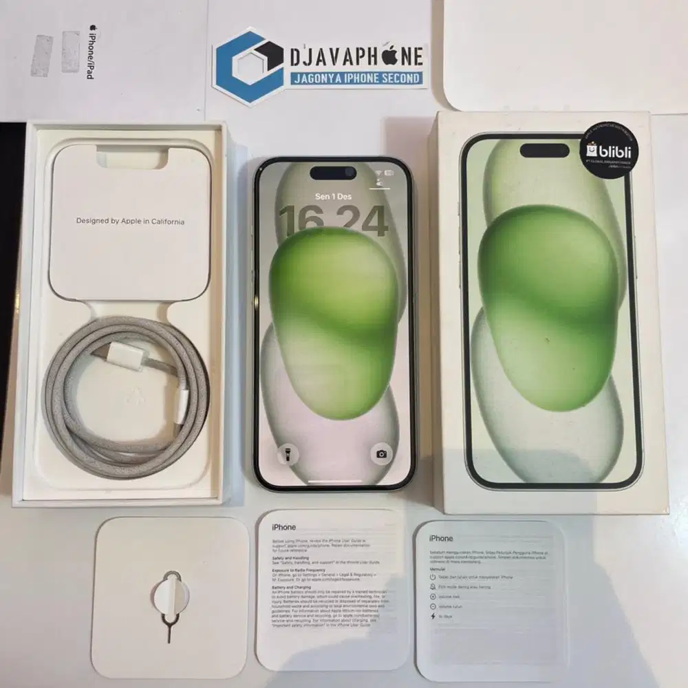 iPhone 15 Green 12GB Ex iBox Resmi