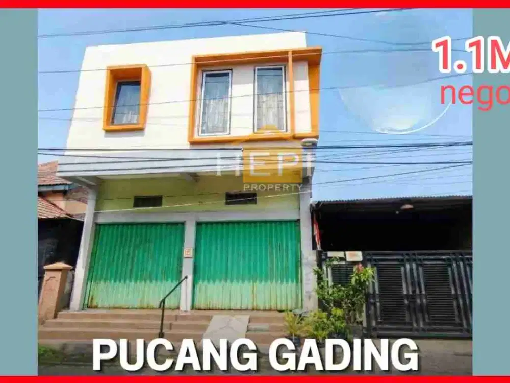 Dijual Murah  Rumah dan Toko di Pucang Gading