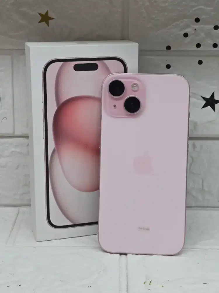 Iphone 15 128gb pink second resmi