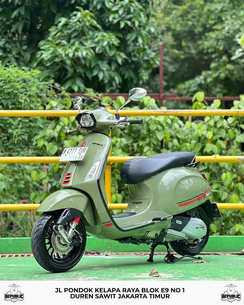 PIAGGIO VESPA SPRINT S150 IGET ABS LED TH 2023 WARNA GREEN TENANCE PER