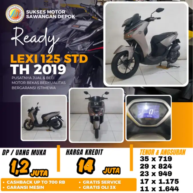 ISTIMEWA YAMAHA LEXI 125 TH 2019 UNIT MULUS CASH KREDIT BERGARANSI