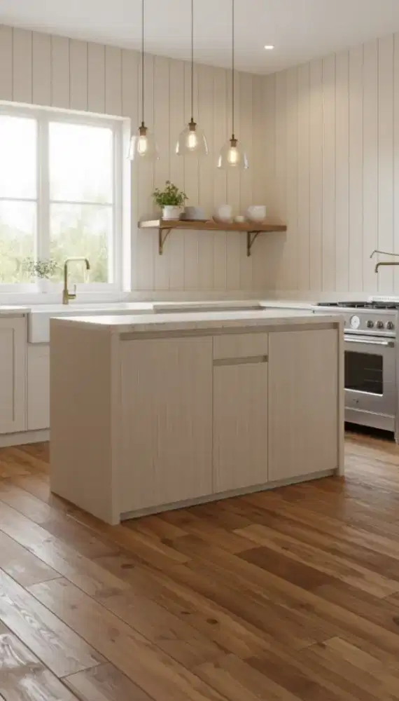 Mejaa dapur HPL tahan lama moderen & mudah dibersihkan