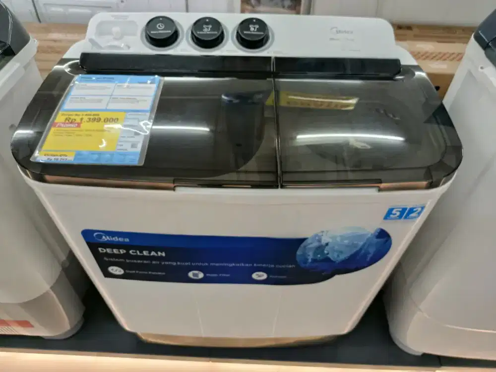 Mesin Cuci 2 Tabung Midea 7 KG Bisa Cicilan Tanpa DP Gratis 2x Cicilan