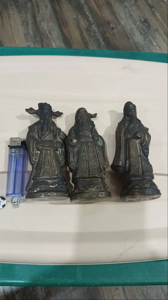 DIJUAL PATUNG CHINA BAHAN KUNINGAN