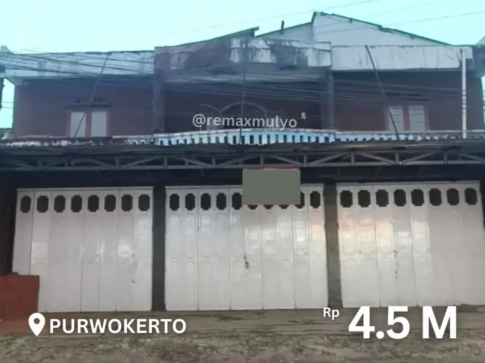Gudang atau Ruko untuk Usaha Dijual Dekat Pusat Kuliner Purwokerto Utara